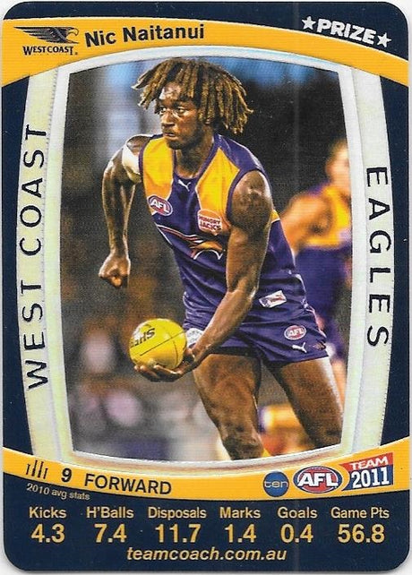 Nic Naitanui, Prize card, 2011 Teamcoach AFL