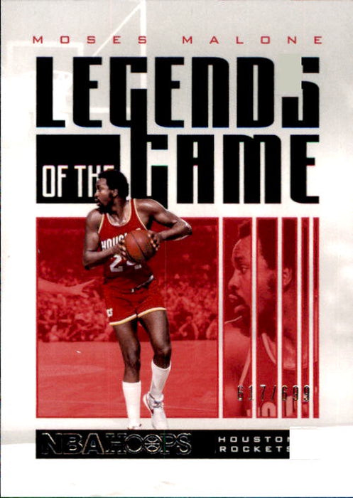 Moses Malone, Legends of the Game, 2020-21 Panini Hoops Basketball NBA