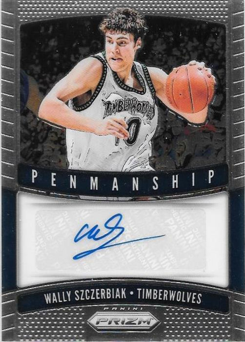 2019-20 Prizm Basketball NBA Wally Szczerbiak Penmanship Autograph Auto