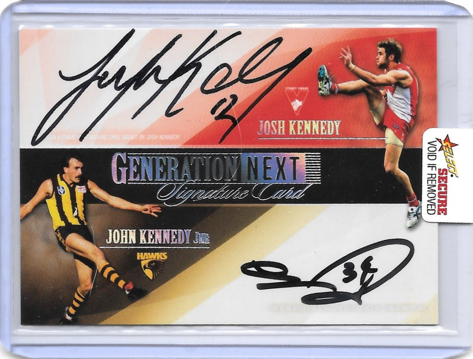 Josh Kennedy, John Kennedy Jr, Generation Next Signature Card, 2020 Select Dominance AFL, #003/75