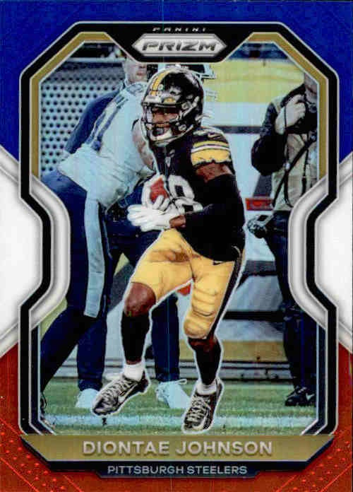 Diontae Johnson, Red White Blue Prizm, 2020 Panini Prizm Football NFL