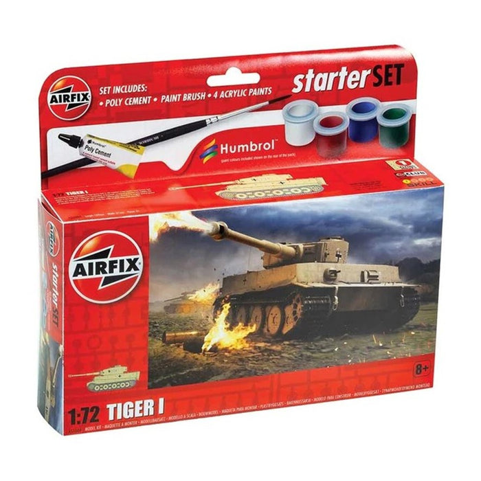 AIRFIX SMALL BEGINNERS SET TIGER 1 1:72 Scale Model Kit