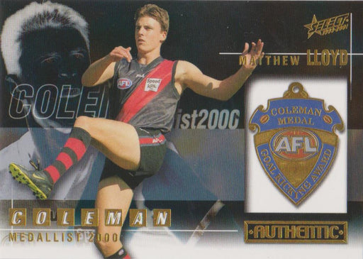 Matthew Lloyd, Coleman Medallist, 2001 Select AFL Authentic