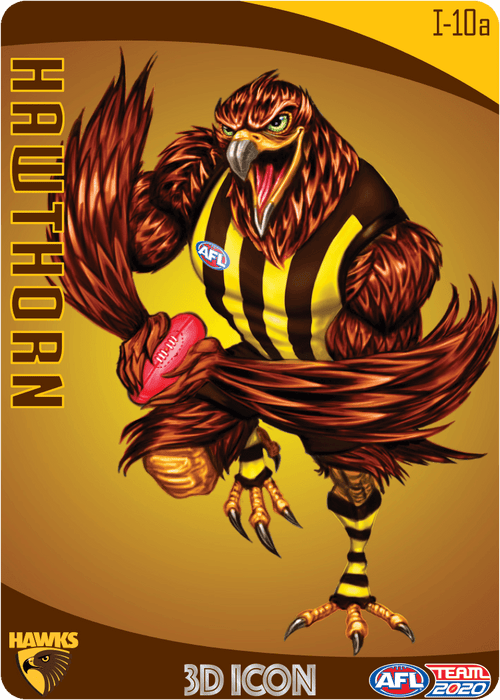 Hawthorn Hawks Mascot, 3D Icon, 2020 Teamcoach AFL