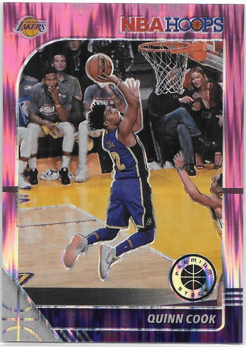 Quinn Cook, Pink Flash Prizm, 2019-20 Panini Hoops Premium Stock Basketball NBA