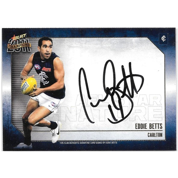 Eddie Betts, Star Signature. 2011 Select Champions AFL