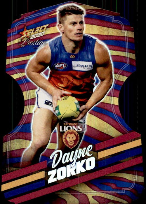 Dayne Zorko, Zebra Diecut, 2020 Select AFL PRESTIGE Footy Stars