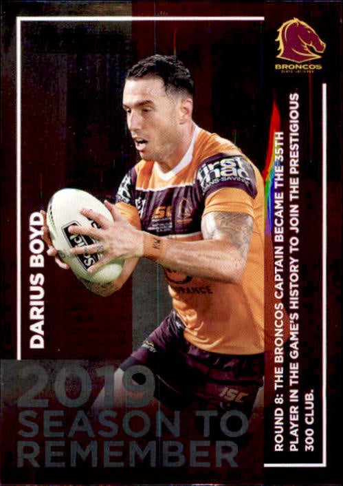 Darius Boyd, Season to Remember, 2020 TLA Traders NRL