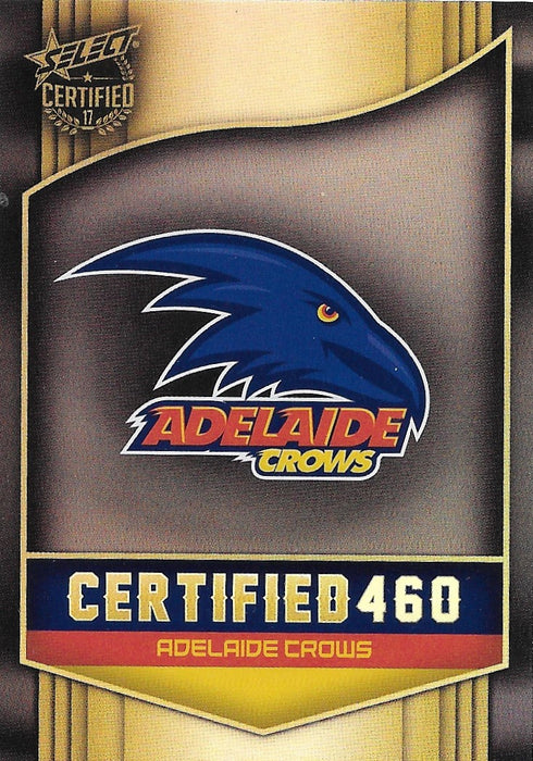 Adelaide Crows Logo Checklist, Certified 460, 2017 Select AFL Certified