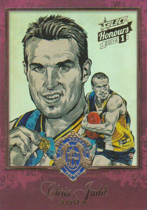 Chris Judd, Brownlow Sketch, 2014 Select AFL Honours 1