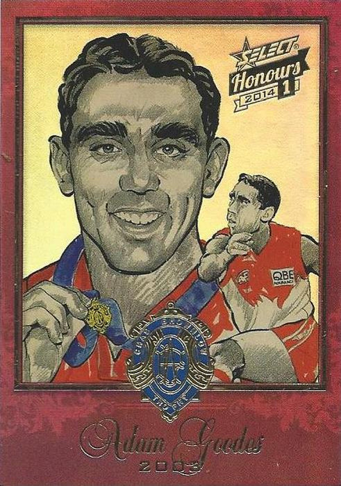 Adam Goodes, Brownlow Sketch, 2014 Select AFL Honours 1