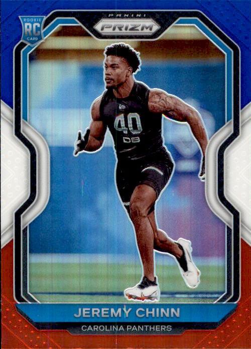 Jeremy Chinn, RC, Red White Blue Prizm, 2020 Panini Prizm Football NFL