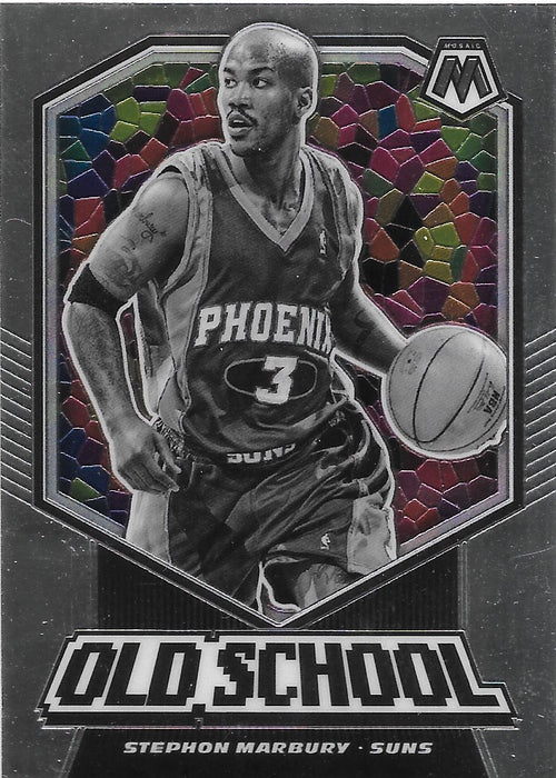 Stephon Marbury, Old School, 2019-20 Panini Mosaic Basketball NBA