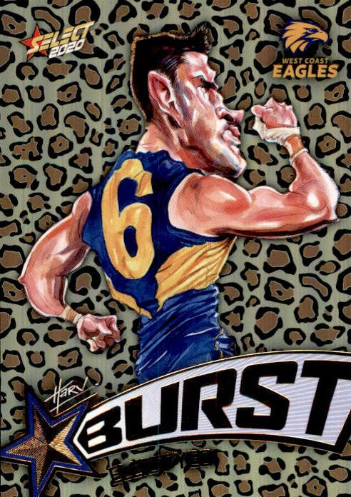 Elliot Yeo, Leopard Starburst, 2020 Select AFL Footy Stars