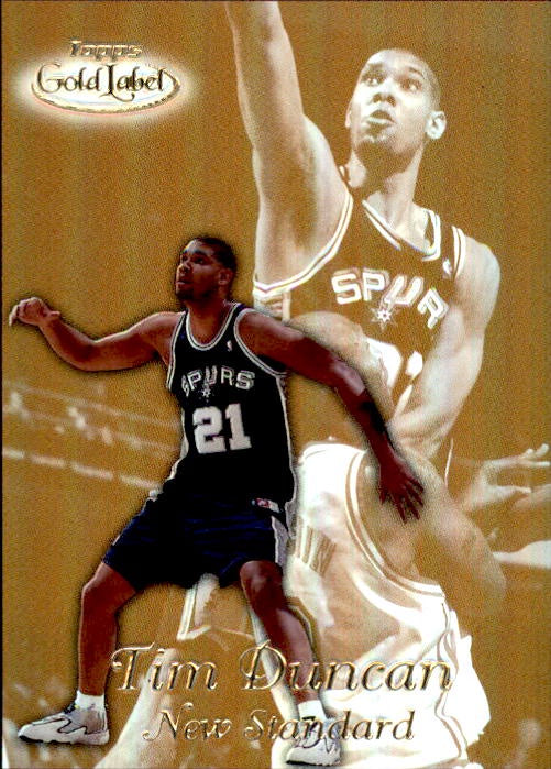 Tim Duncan, New Standard, 1999-00 Topps Gold Label Basketball NBA