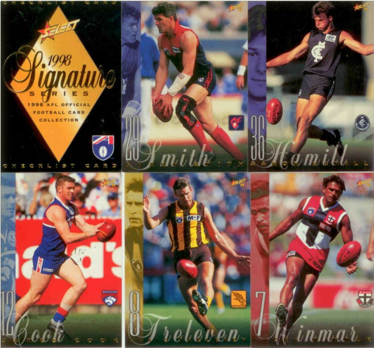 1998 Select AFL Signature Series Trading Card Base Set of 200 cards