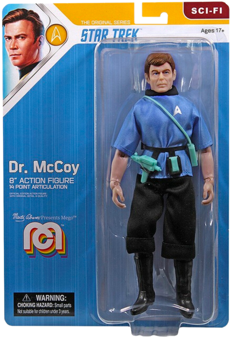 Star Trek Dr McCoy, 8" Action Figure, MEGO Sci-Fi