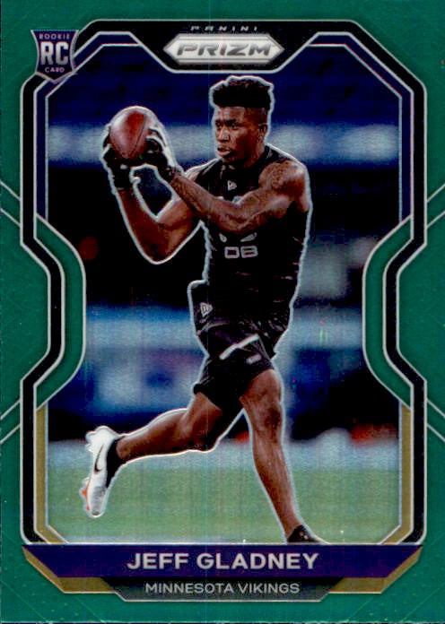 Jeff Gladney, RC, Green Prizm, 2020 Panini Prizm Football NFL