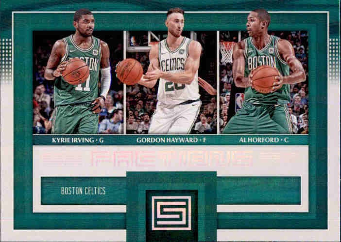 Irving, Hayward, Horford, Factions, 2017-18 Panini Status Basketball NBA