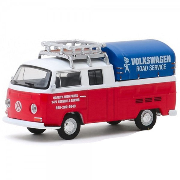 1976 Volkswagon Type 2 Double Cab Pick-up, Club V-DUB, 1:64 Diecast Vehicle