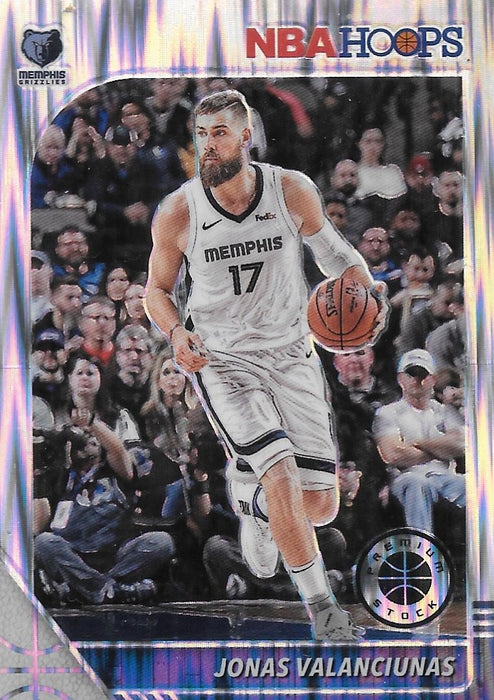 Jonas Valanciunas, Silver Flash Prizm, 2019-20 Panini Hoops Premium Stock Basketball NBA