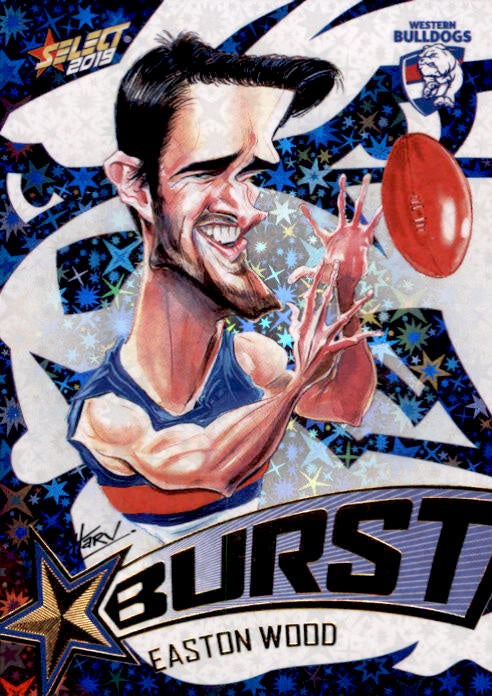 Easton Wood, Team Logo Starburst Caricatures, 2019 Select AFL Footy Stars