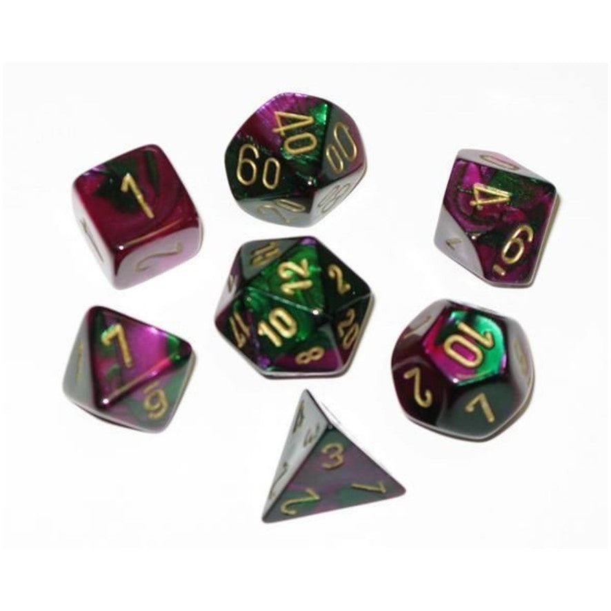 CHX 26436 Gemini Blue-Green/Gold 7-Die Set
