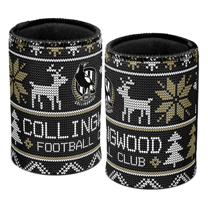 Collingwood Magpies Ugly Christmas Can Cooler