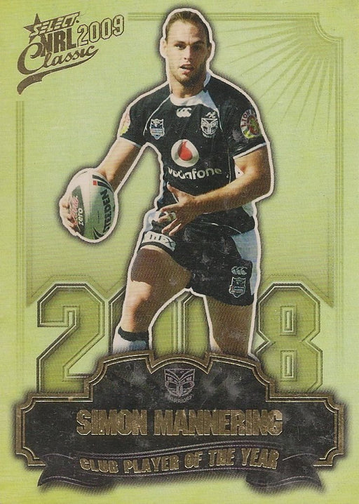 Simon Mannering, Club Player of the Year, 2009 Select NRL Classic