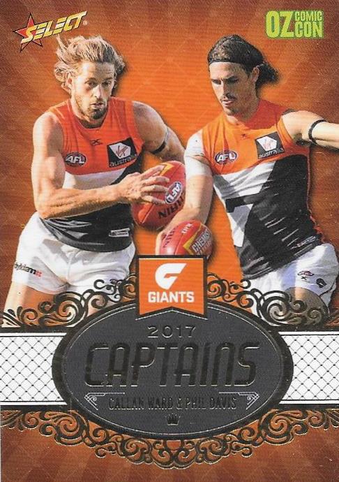 Callum Ward & Phil Davis, Captains, Oz Comic Con, 2017 Select AFL