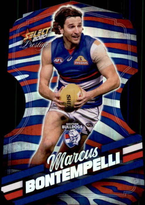 Marcus Bontempelli, Zebra Diecut, 2020 Select AFL PRESTIGE Footy Stars