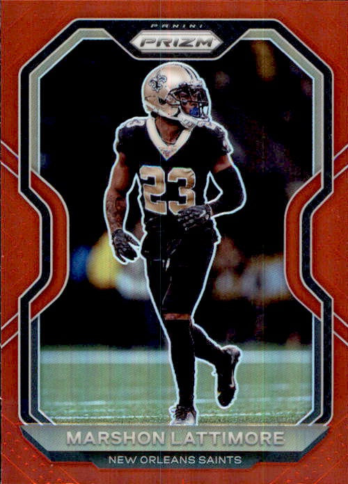 Marshon Lattimore, Red Prizm, 2020 Panini Prizm Football NFL