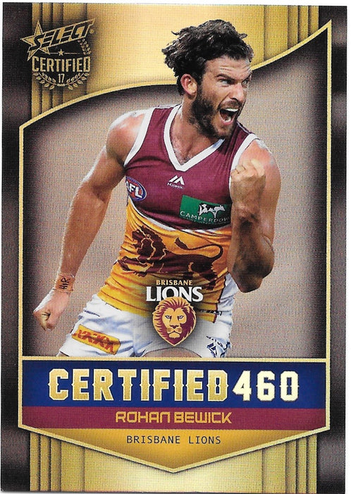 Rohan Bewick, Certified 460, 2017 Select AFL Certified