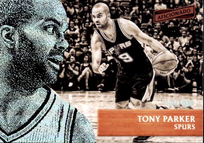 Tony Parker, Silver Artist Proof, 2016-17 Panini Aficionado Basketball