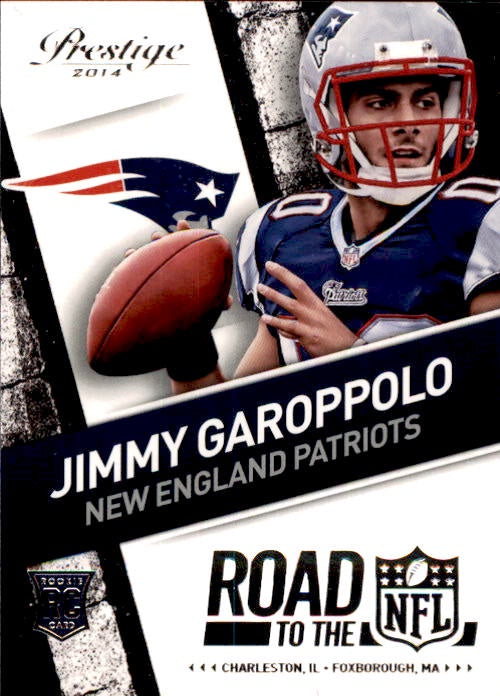 Jimmy Garoppolo, RC, Road to the NFL, 2014 Panini Prestige Football NFL