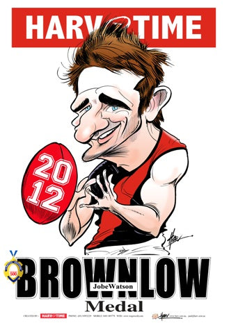 Jobe Watson, 2012 Brownlow Harv Time Poster