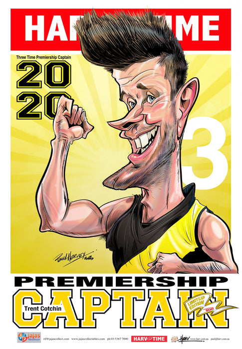Trent Cotchin, 2020 Premiership Captain, Harv Time Poster