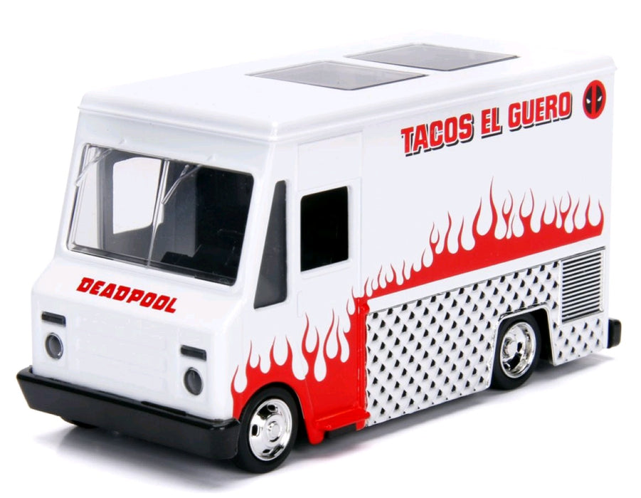 Deadpool - Food Truck White Hollywood Rides 1:32 Scale Diecast Vehicle