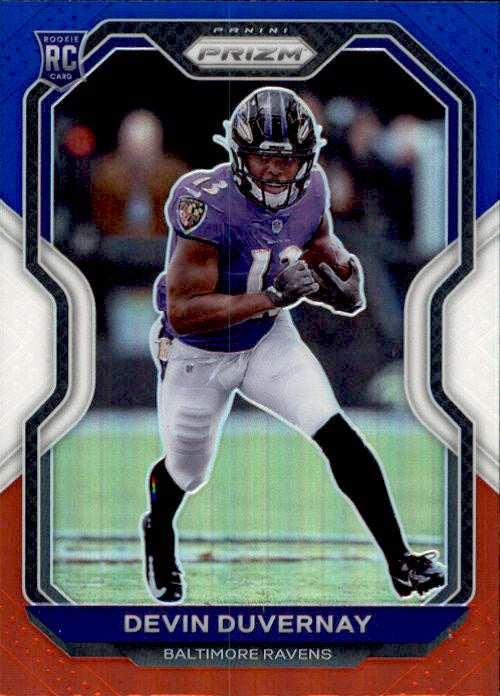 Devin Duvernay, RC, Red White Blue Prizm, 2020 Panini Prizm Football NFL
