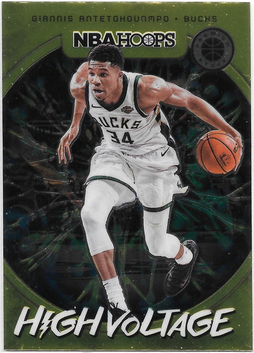 Giannis Antetohounmpo, High Voltage, 2019-20 Panini Hoops Premium Stock Basketball NBA