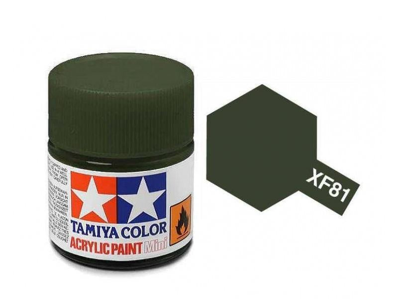 TAMIYA ACRYLIC MINI XF-81 DARK GREEN 2 RAF 10ml