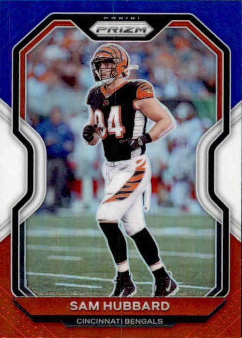 Sam Hubbard, Red White Blue Prizm, 2020 Panini Prizm Football NFL