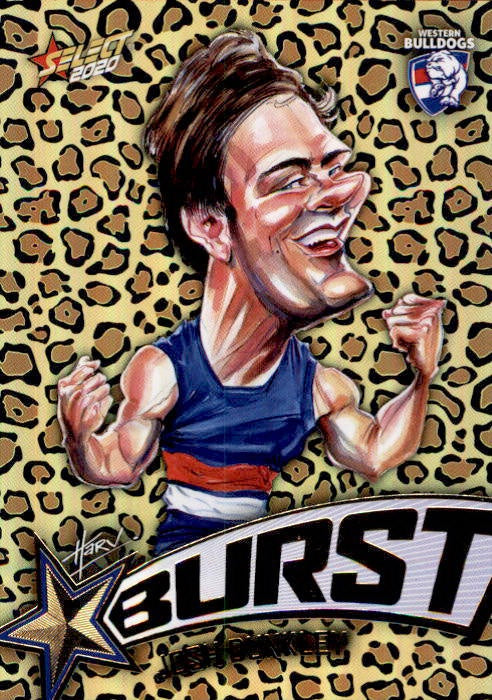 Josh Dunkley, Leopard Starburst, 2020 Select AFL Footy Stars