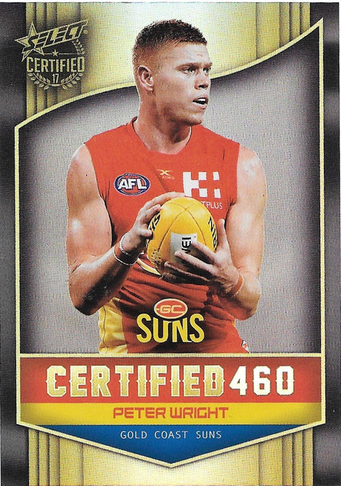 Peter Wright, Certified 460, 2017 Select AFL Certified