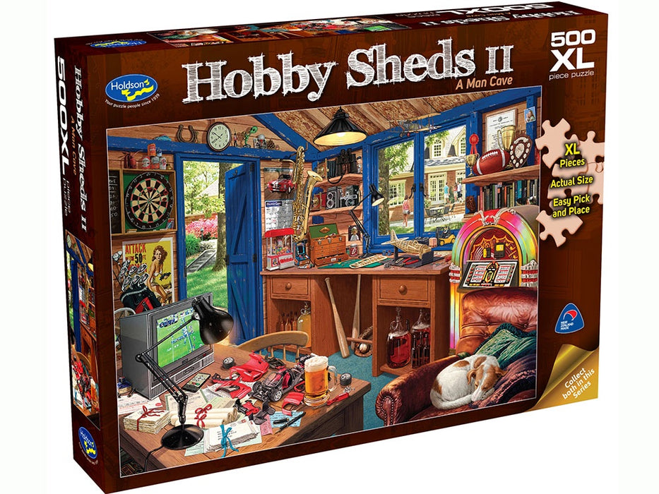 HOBBY SHEDS II, A Man Cave, 500XL Piece Jigsaw Puzzle