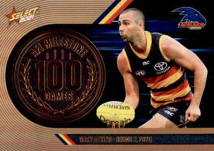 Rory Atkins, 100 Games Milestone, 2021 Select AFL Footy Stars