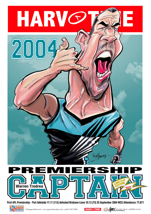 Warren Tredrea, Premiership Captain Harv Time Poster