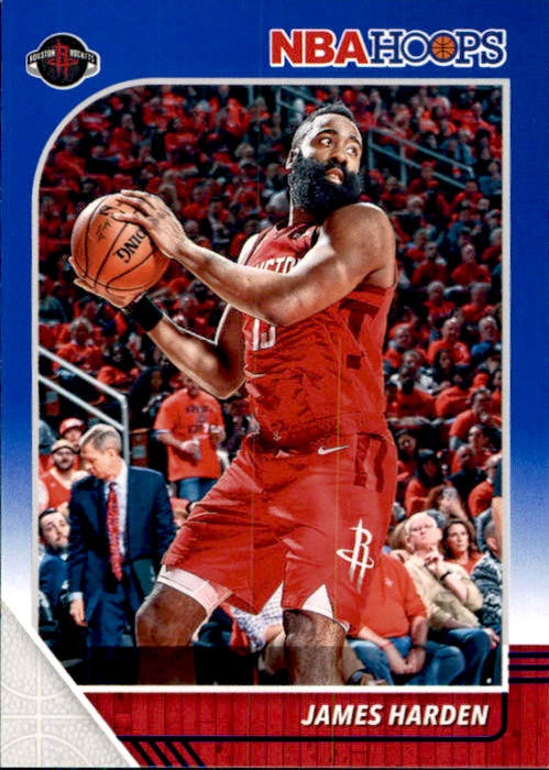 James Harden, #66, Blue Parallel, 2019-20 Panini Hoops Basketball NBA