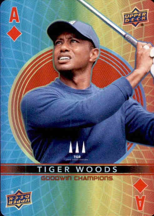 Tiger Woods, Goodwin Playing Card, 2022 Upper Deck Goodwin Champions