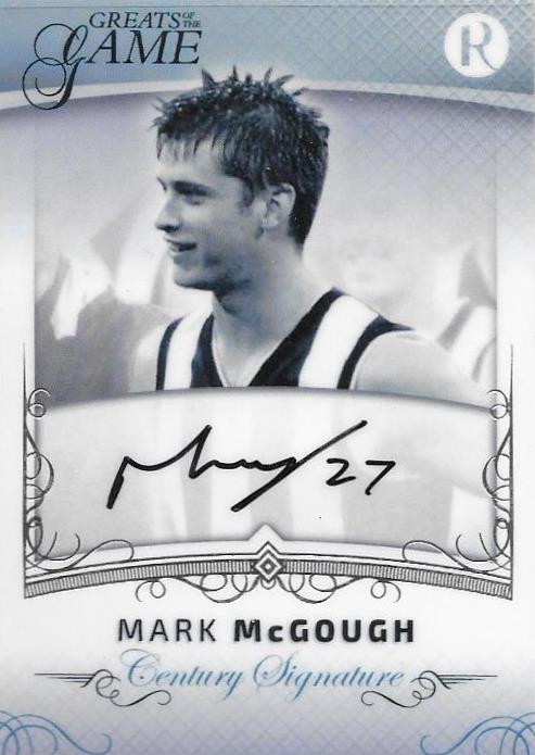 Mark McGough, Century Signature, 2017 Regal Football Greats of the Game